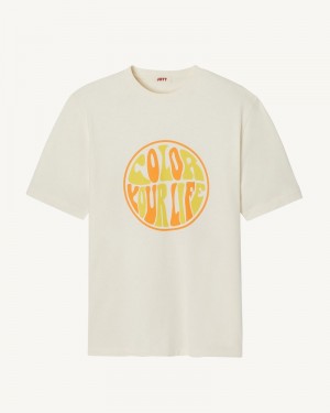 JOTT Adela Organic Cotton レディース Tシャツ Off-white | USY-3257