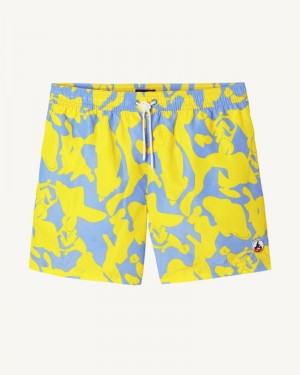 JOTT Biarritz メンズ Swim Shorts 迷彩 ピンク オレンジ | YBB-3392