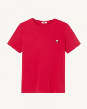 JOTT Pietro Organic Cotton メンズ Tシャツ 赤 | UVM-5829