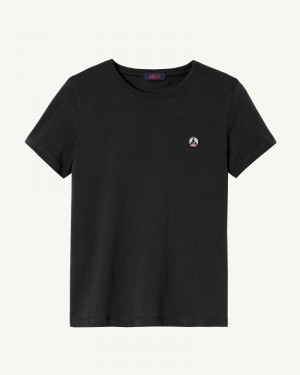 JOTT Rosas Round Neck レディース Tシャツ 黒 | FSO-9892