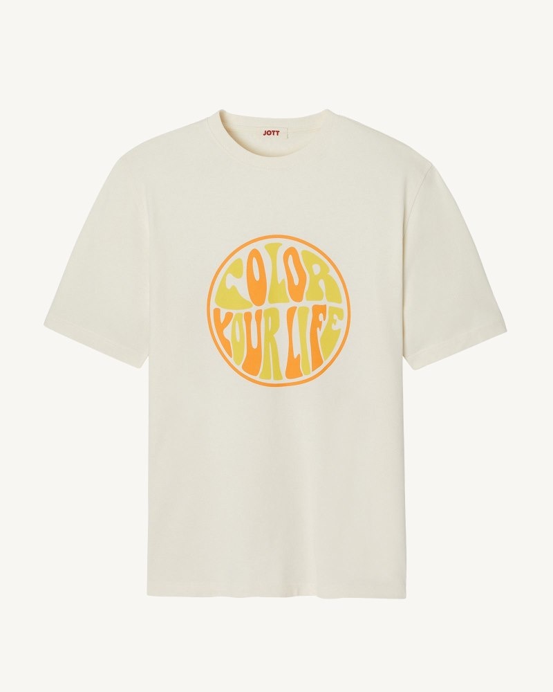 JOTT Adela Organic Cotton レディース Tシャツ Off-white | USY-3257