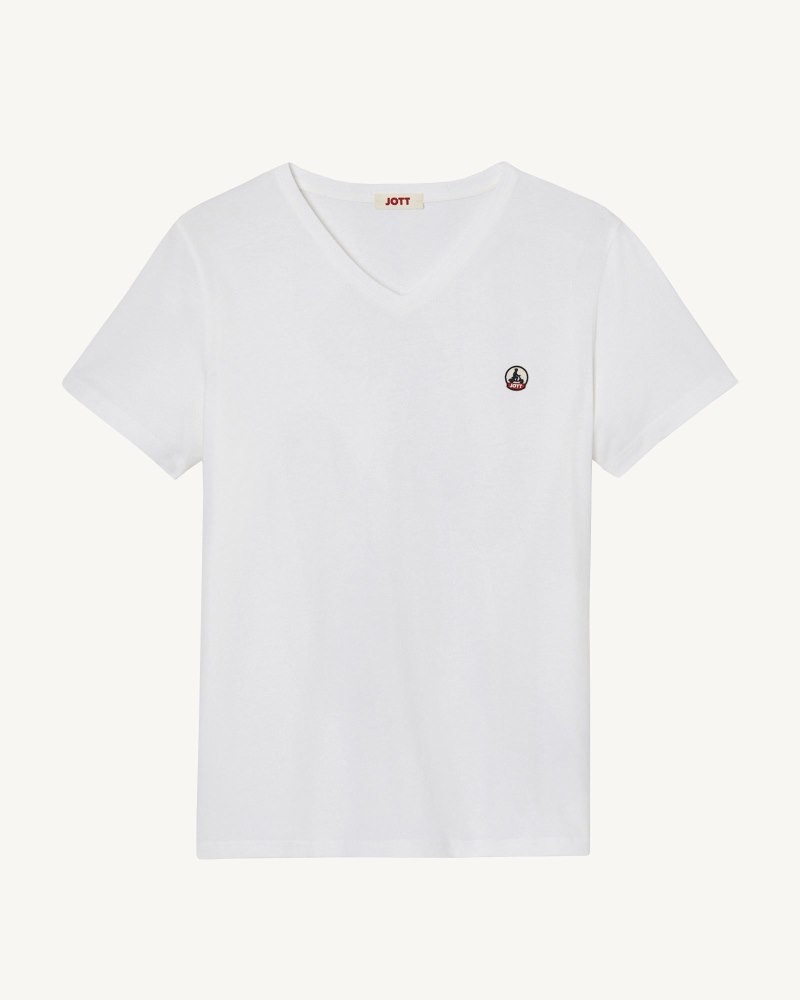 JOTT Benito Organic Cotton メンズ Tシャツ 白 | ABO-1574