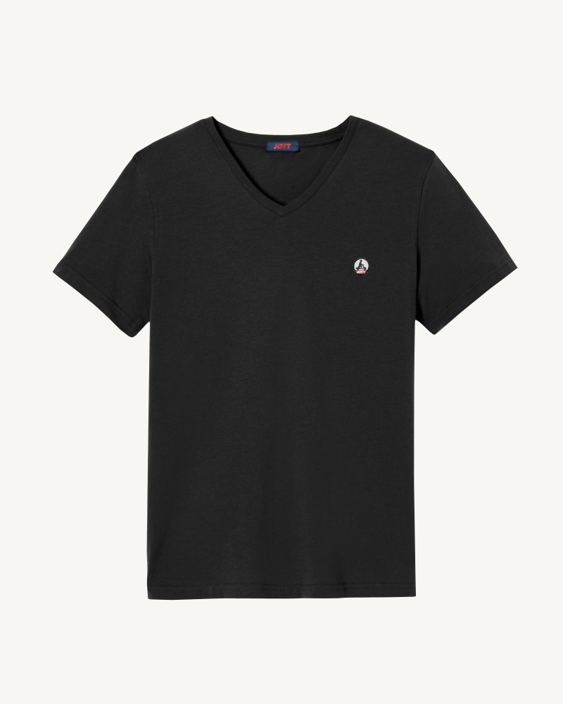 JOTT Benito Organic Cotton メンズ Tシャツ 黒 | KJW-1058