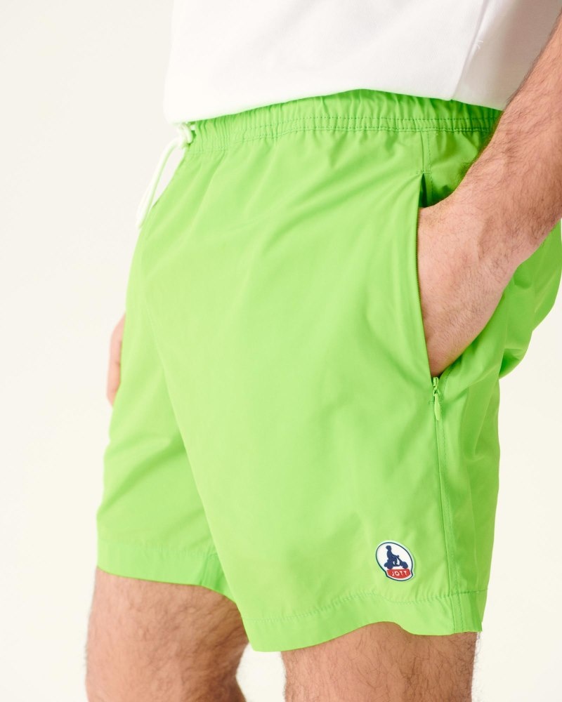 JOTT Biarritz メンズ Swim Shorts 緑 白 | FKH-7175