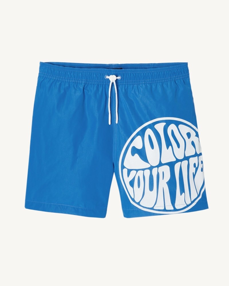 JOTT Biarritz メンズ Swim Shorts 青 白 | KVN-9354