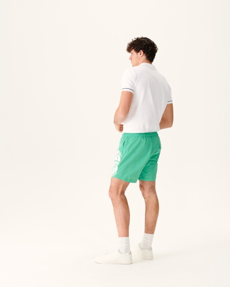 JOTT Biarritz メンズ Swim Shorts 緑 白 | WST-9150