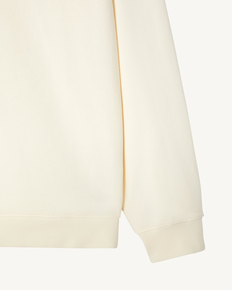 JOTT Bispo Organic Cotton メンズ スウェットシャツ Off-white | DVO-4418