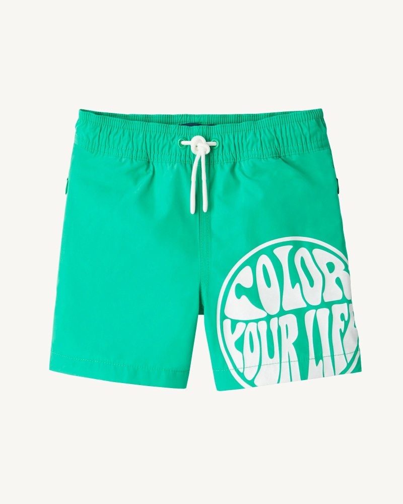 JOTT Cassis キッズ Swim Shorts 緑 白 | CGJ-3041