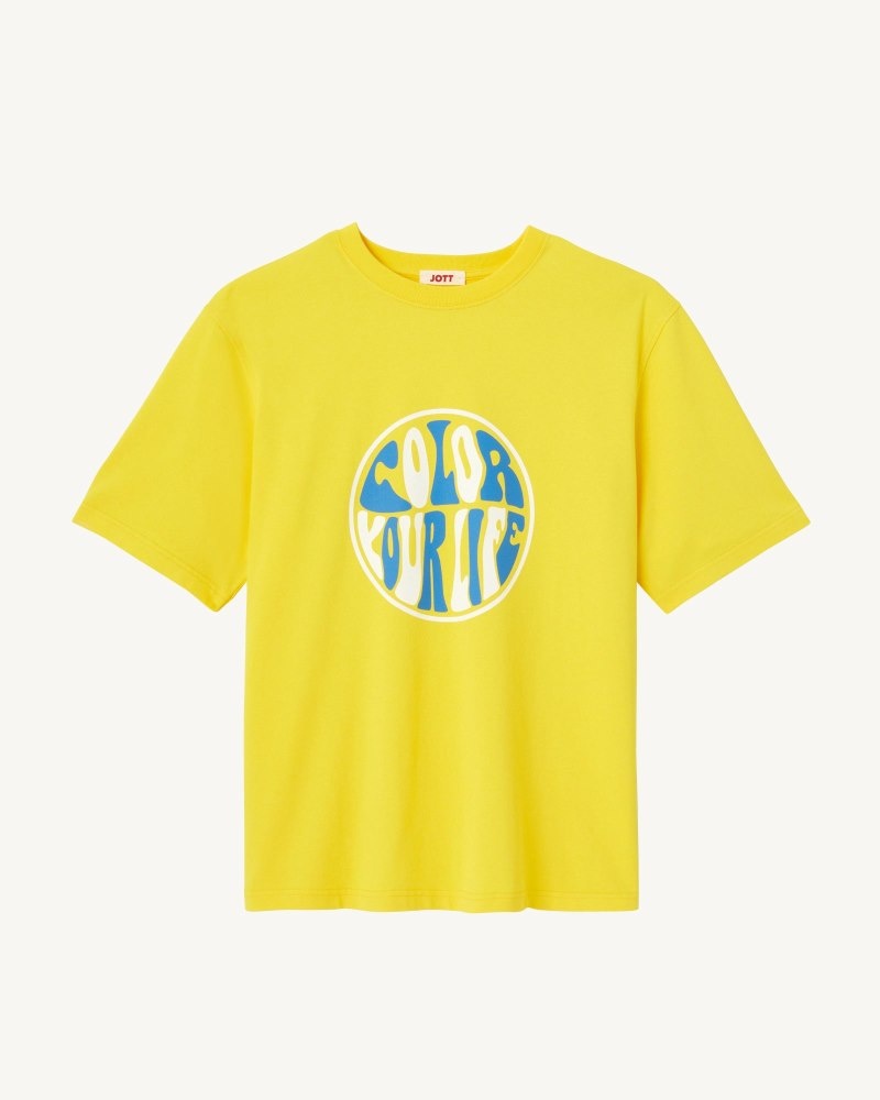 JOTT Citron Leo Organic Cotton メンズ Tシャツ レモン | JSD-2730