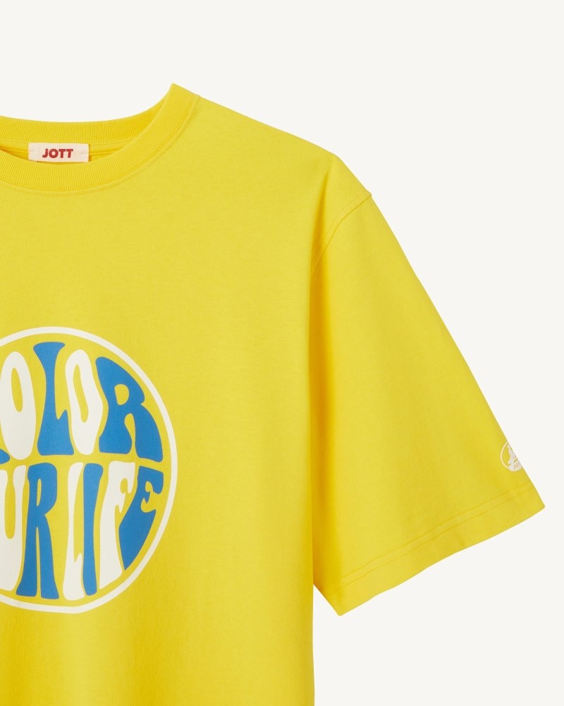 JOTT Citron Leo Organic Cotton メンズ Tシャツ レモン | JSD-2730