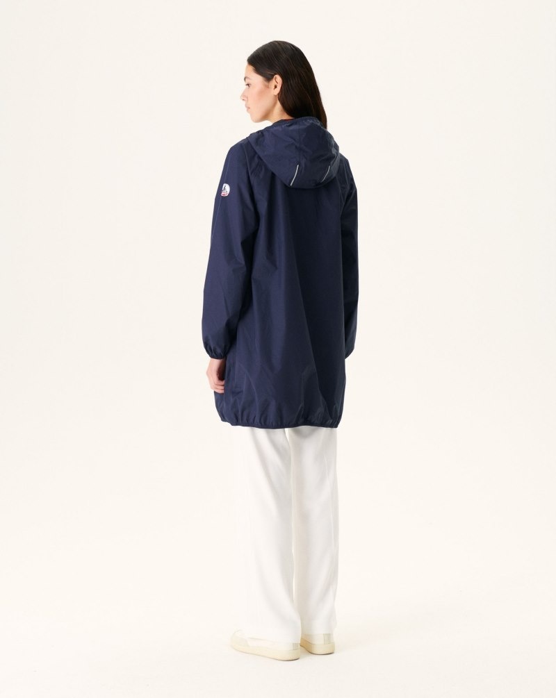 JOTT Copenhagen Long フード付き レディース ジャケット ネイビー | BEX-9924