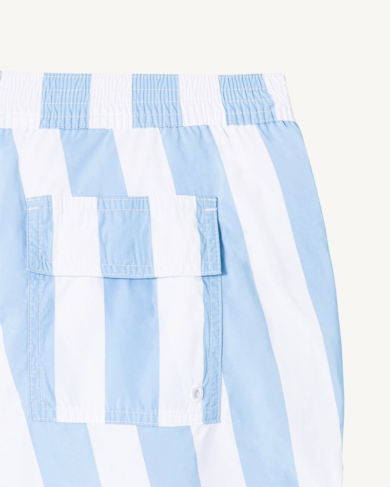 JOTT Deauville Stripe メンズ Swim Shorts 赤 白 | QGH-4797