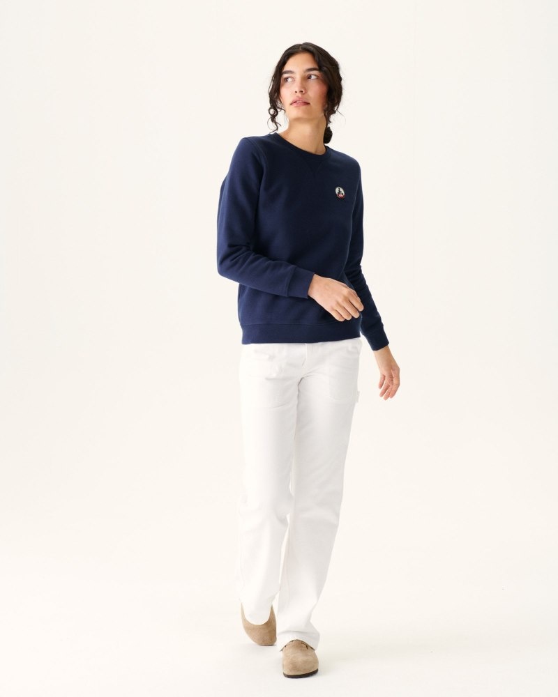 JOTT Elvas Organic Cotton レディース スウェットシャツ ネイビー | FYW-9460