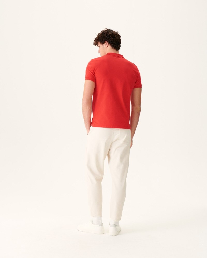 JOTT Marbella Organic Cotton メンズ ポロシャツ 赤 | KDN-0188