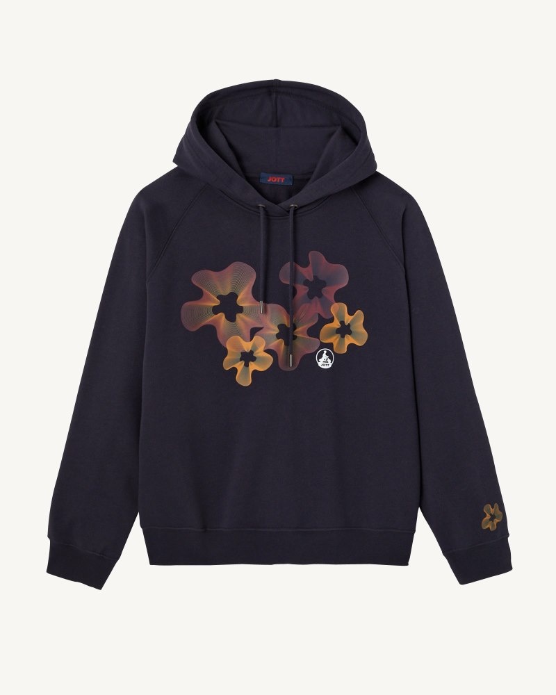 JOTT Medina Floral Organic Cotton レディース スウェットシャツ ネイビー | YFW-0095