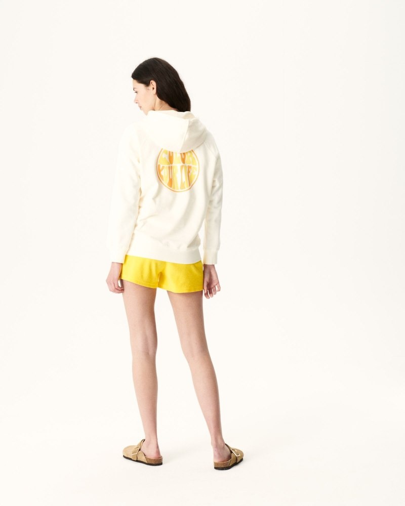 JOTT Monteria フード付き Fleece レディース スウェットシャツ Off-white | MVZ-7171