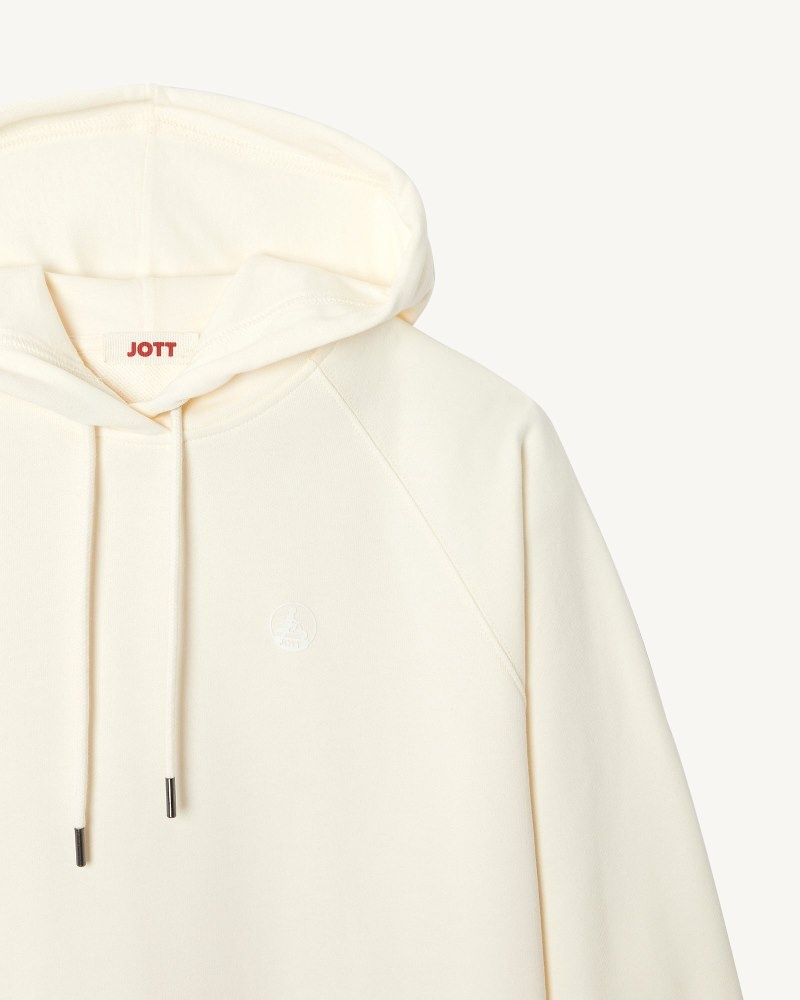 JOTT Monteria フード付き Fleece レディース スウェットシャツ Off-white | MVZ-7171