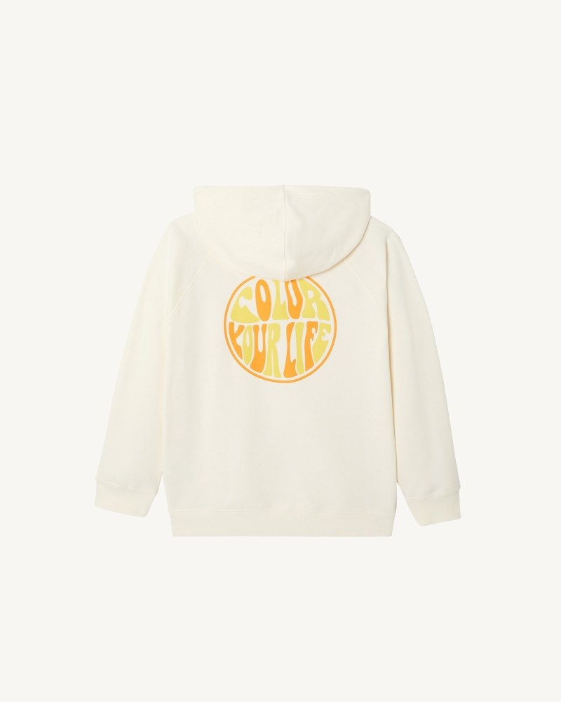 JOTT Monteria フード付き Fleece レディース スウェットシャツ Off-white | MVZ-7171