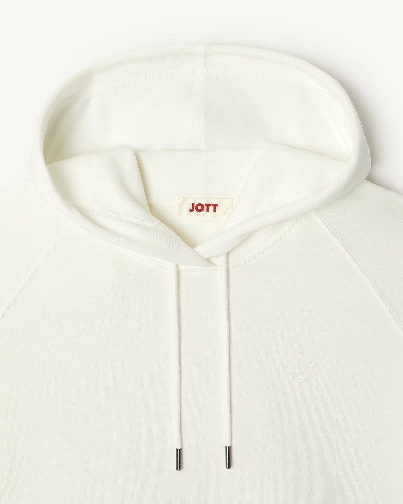 JOTT Monteria フード付き Fleece レディース スウェットシャツ 白 | QJF-3304