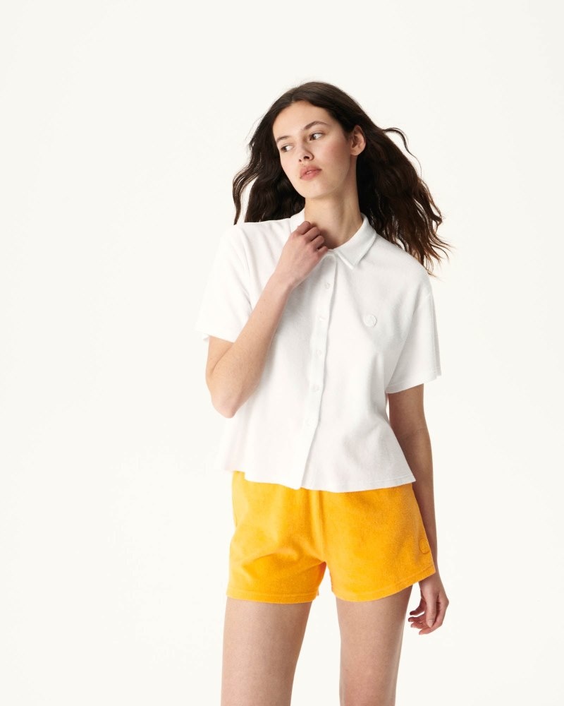 JOTT Nova Short Terrycloth レディース シャツ 白 | MFJ-5486