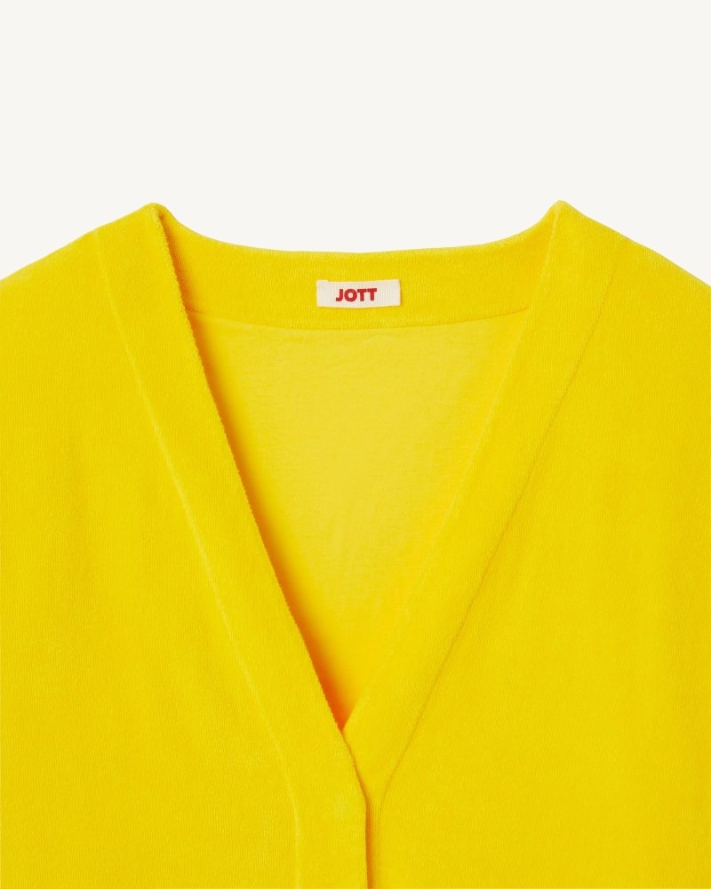 JOTT Pamplona Citron Long Sleeve レディース カーディガン レモン | QWZ-0338