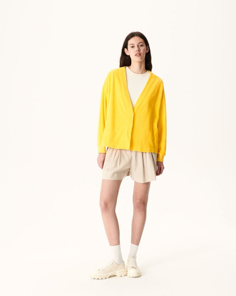 JOTT Pamplona Citron Long Sleeve レディース カーディガン レモン | QWZ-0338