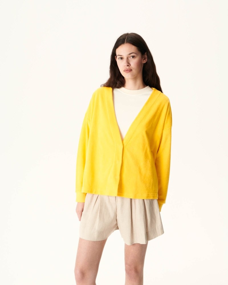 JOTT Pamplona Citron Long Sleeve レディース カーディガン レモン | QWZ-0338