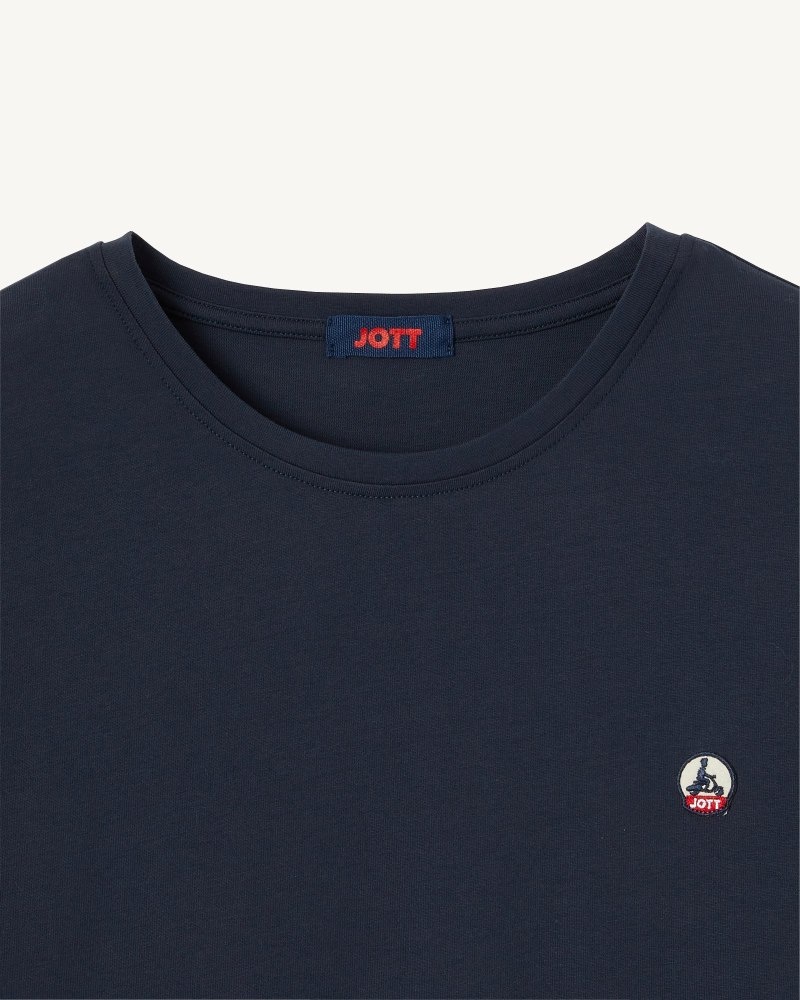 JOTT Pietro Organic Cotton メンズ Tシャツ ネイビー | MVJ-9436