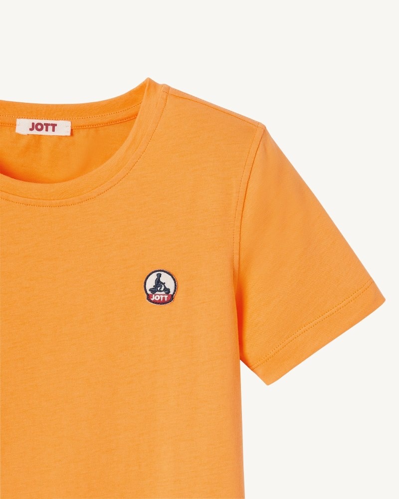 JOTT Rio Round Neck Cotton キッズ Tシャツ オレンジ | TZU-9547