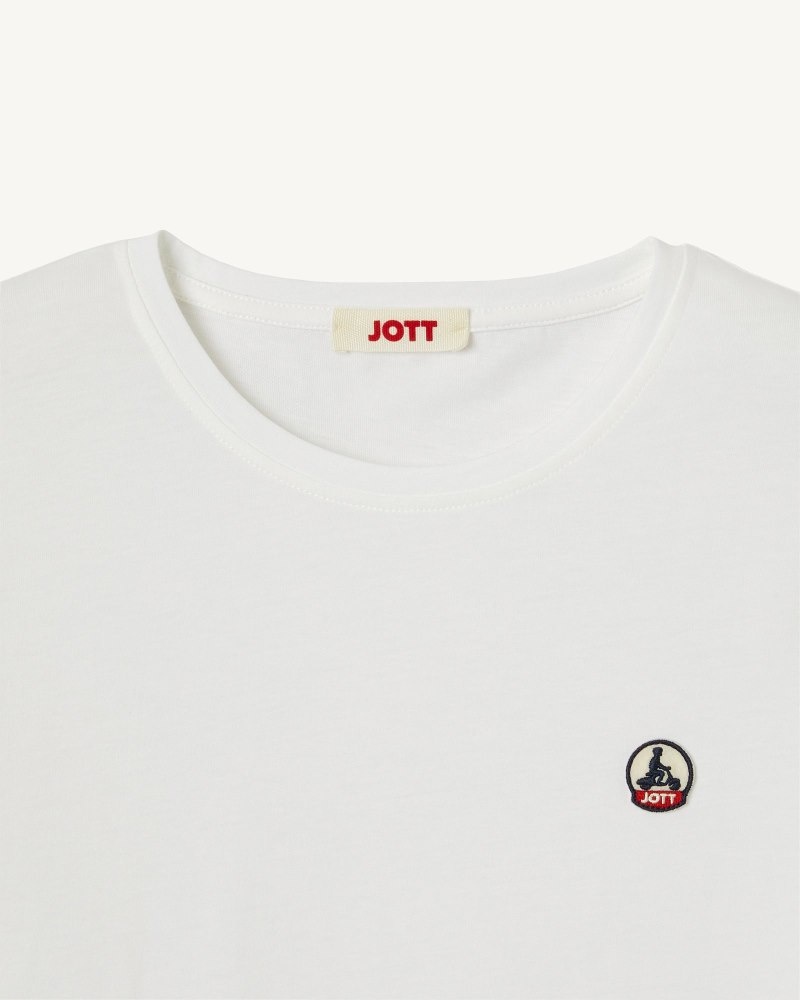 JOTT Rosas Round Neck レディース Tシャツ 白 | RGY-3494