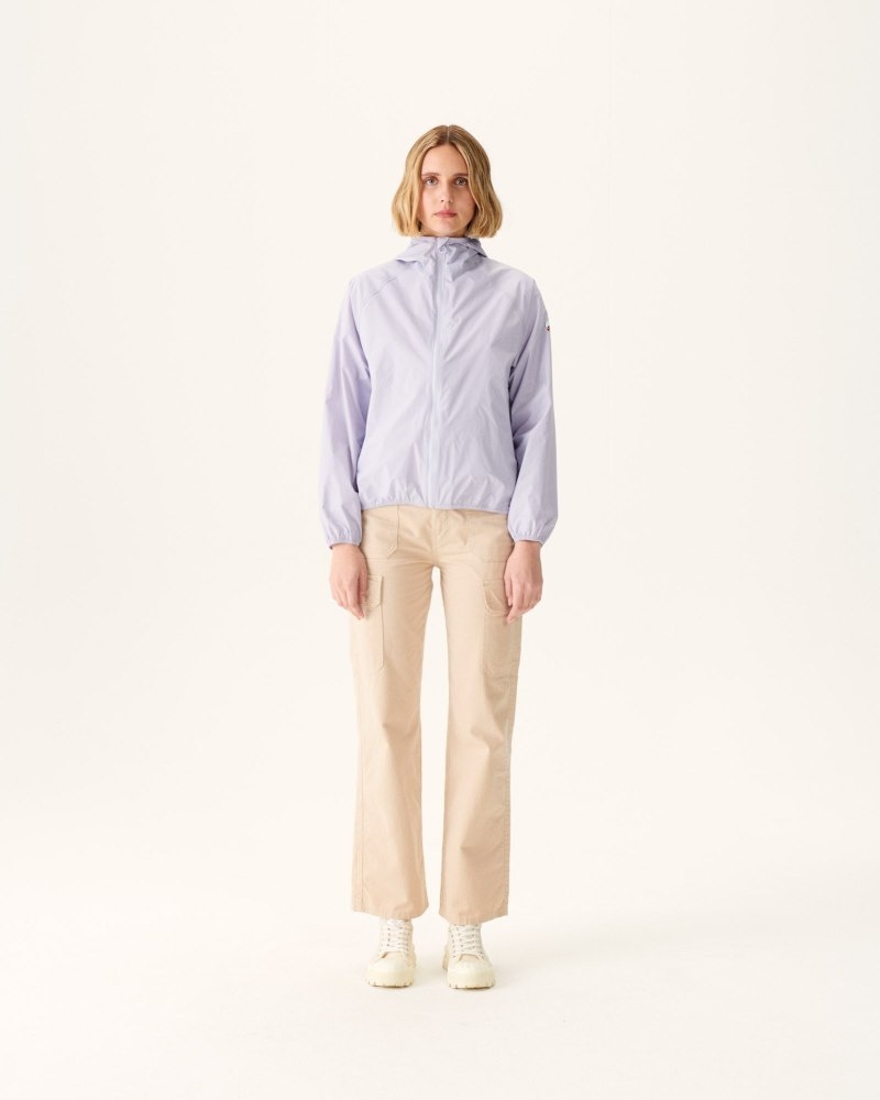 JOTT Singapore Pastel Mauve フード付き 防水 レディース ジャケット 紫 | ZZN-1802