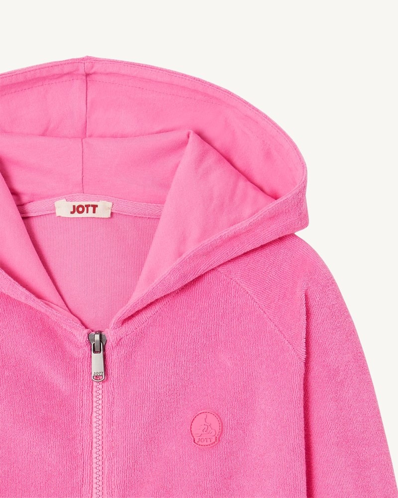 JOTT Volta Cotton Terry Zipped キッズ ジャケット ピンク | NDK-7946